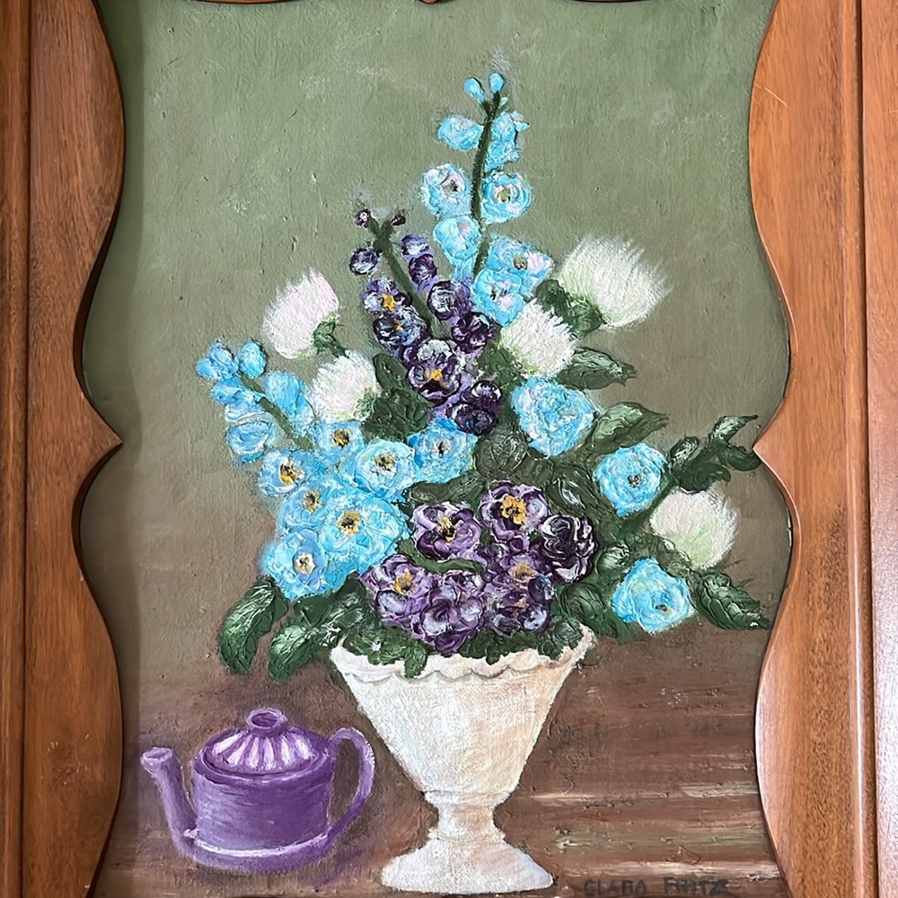 Vintage Original Floral Painting - Picture 3 of 6